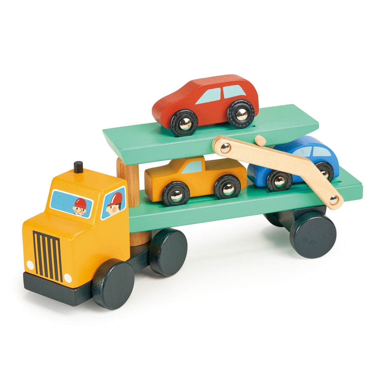 Vehicle Transporter - Mentari - Sustainable Wooden Toys Made in Indonesia - Eco-Friendly Play