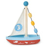 Wooden Sailing Boat - Mentari - Sustainable Wooden Toys Made in Indonesia - Eco-Friendly Play