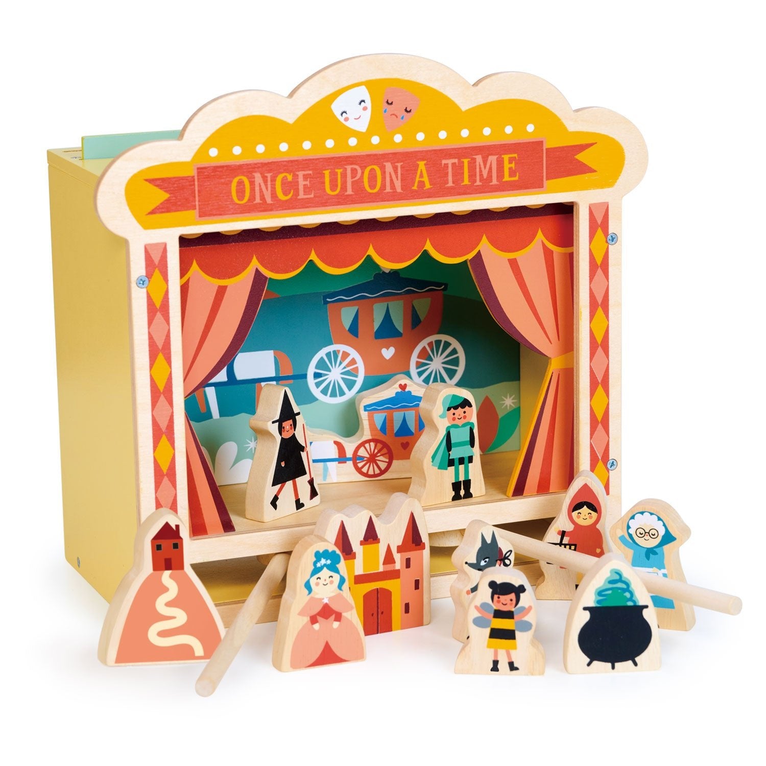 Wooden Tabletop Theatre - Mentari - Sustainable Wooden Toys Made in Indonesia - Eco-Friendly Play